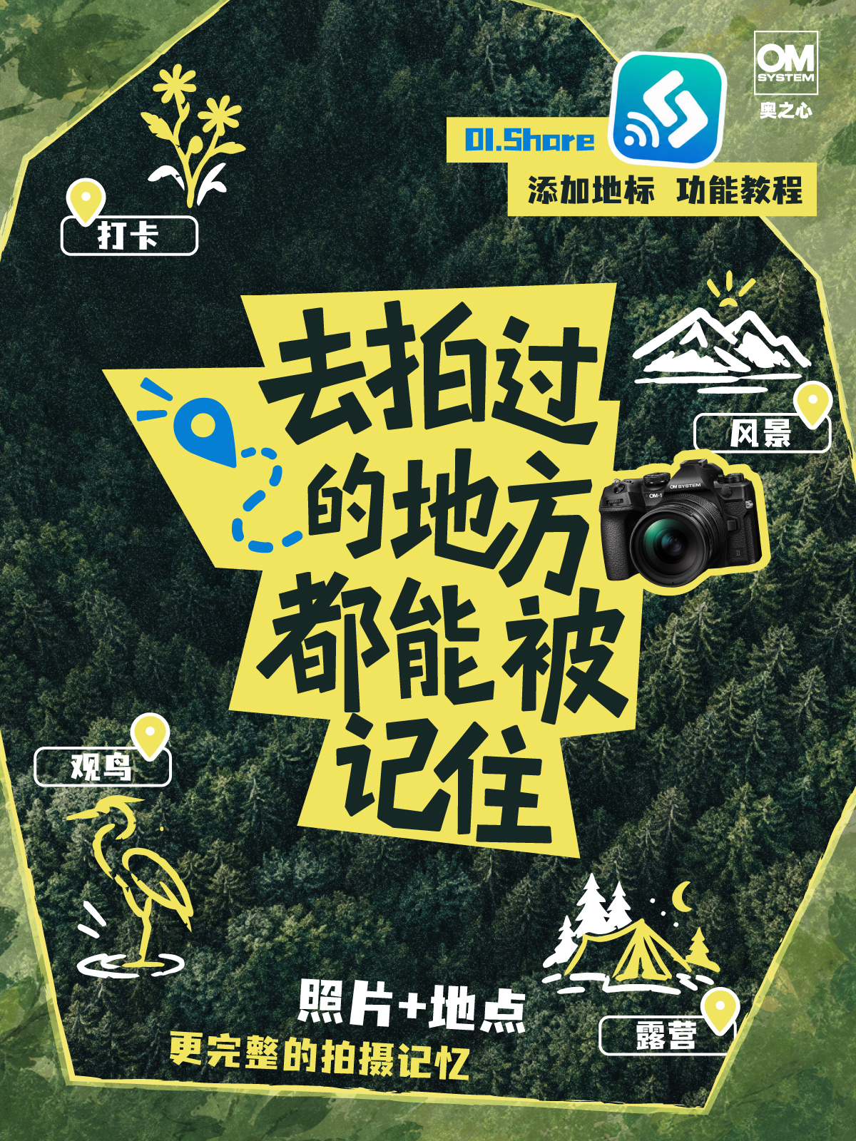 去拍过的地方都能被记住！OI.Share 添加地标功能教程